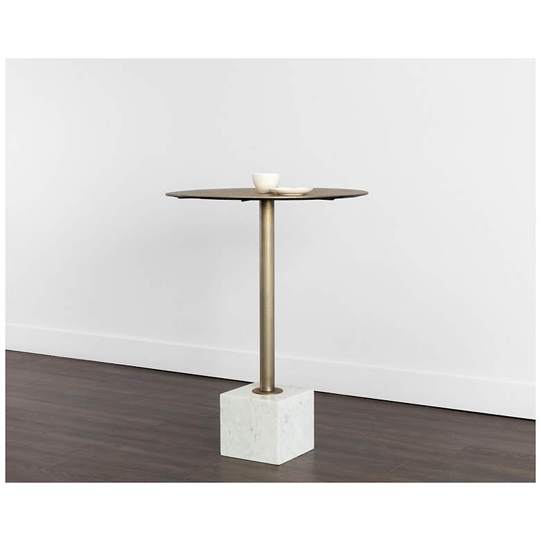Image 5 Sunpan Kata Bar Table White Marble more views