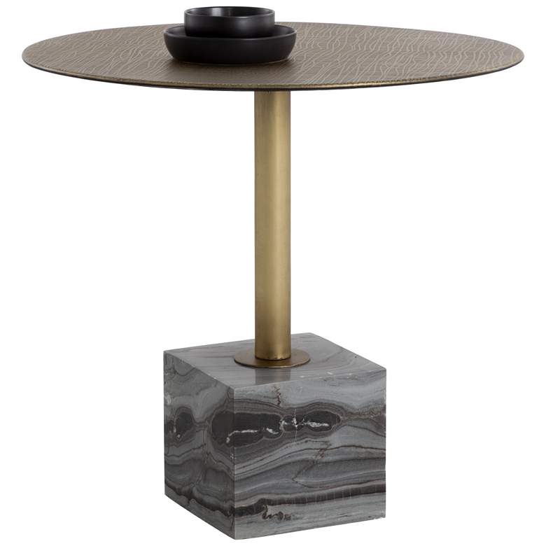 Image 1 Sunpan Kata Bistro Table Gray Marble 32"