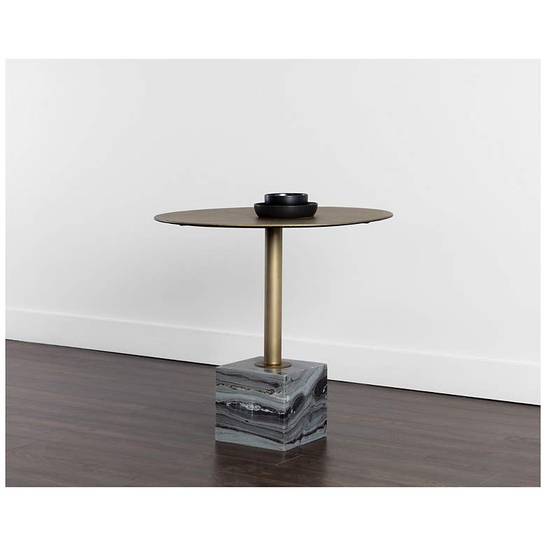 Image 6 Sunpan Kata Bistro Table Gray Marble 32" more views