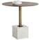 Sunpan Kata Bistro Table White Marble 32"