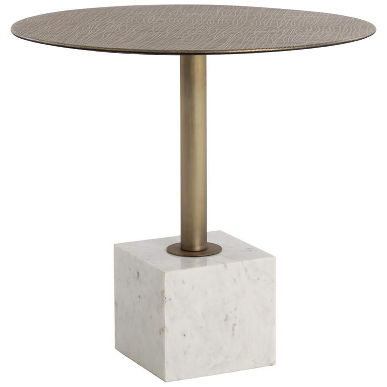 Image 2 Sunpan Kata Bistro Table White Marble 32" more views
