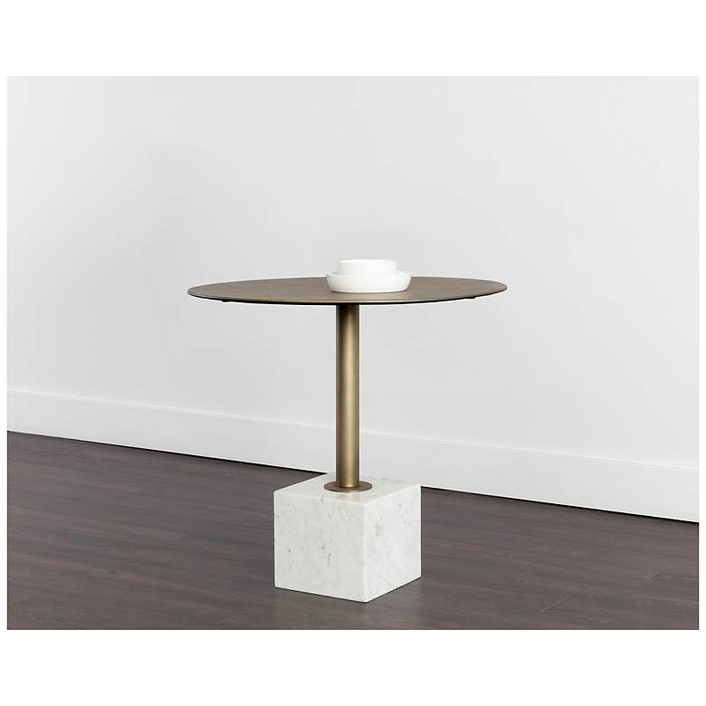 Image 6 Sunpan Kata Bistro Table White Marble 32" more views