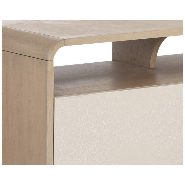 Image 6 Sunpan Kayden Media Console And Cabinet Oyster Shagreen more views