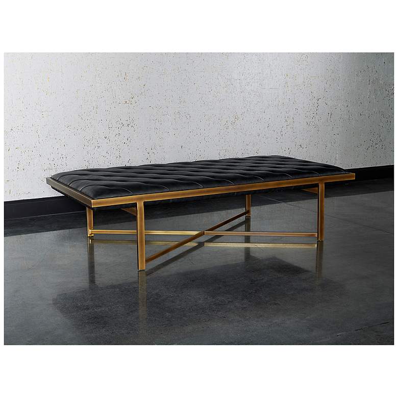 Image 3 Sunpan Kayla Bench Vintage Black more views