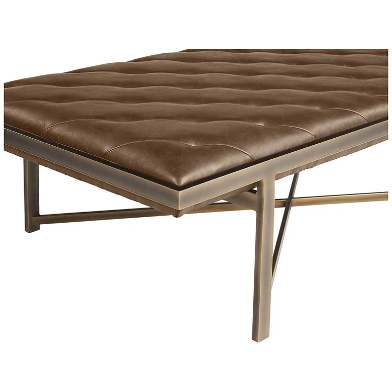 Image 4 Sunpan Kayla Bench Vintage Cognac more views