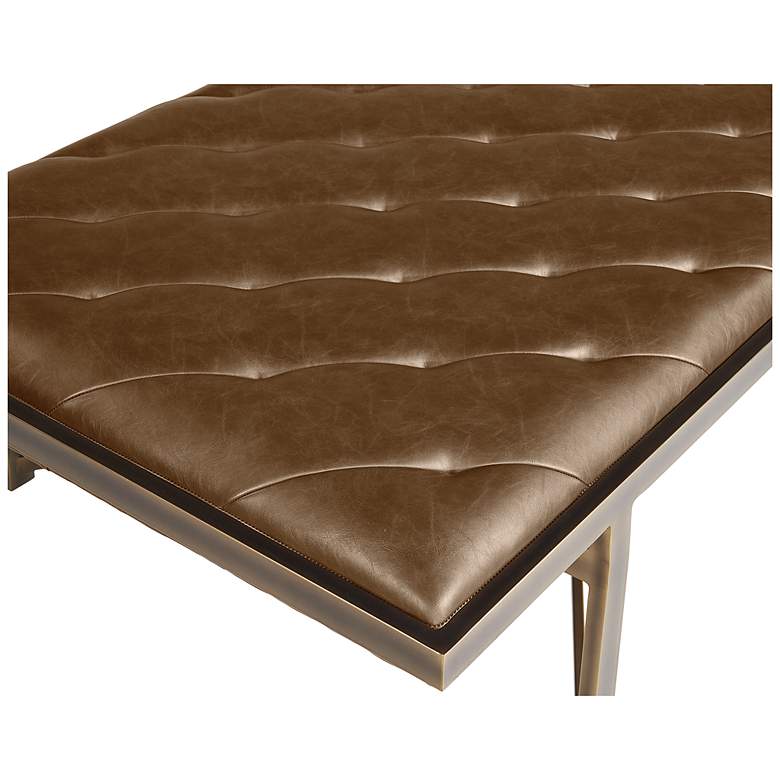 Image 5 Sunpan Kayla Bench Vintage Cognac more views