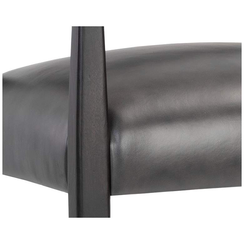 Image 5 Sunpan Keagan Counter Stool Brentwood Charcoal Leather more views