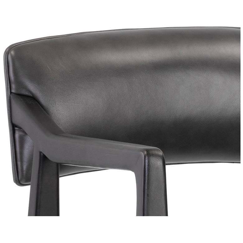 Image 6 Sunpan Keagan Counter Stool Brentwood Charcoal Leather more views