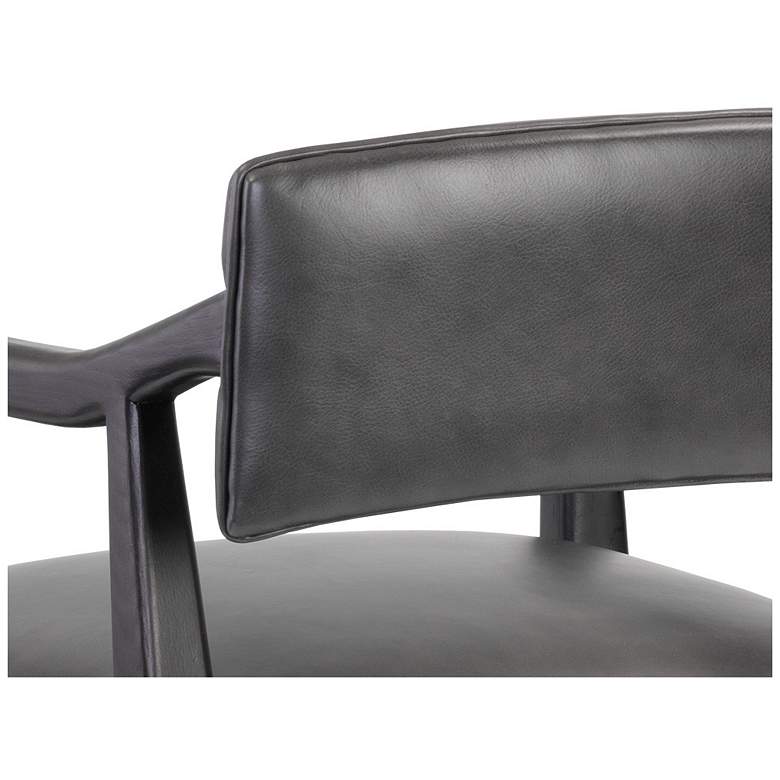 Image 7 Sunpan Keagan Counter Stool Brentwood Charcoal Leather more views