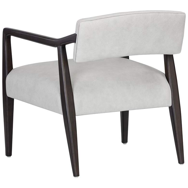 Image 5 Sunpan Keagan Lounge Chair Saloon Light Gray Leather more views