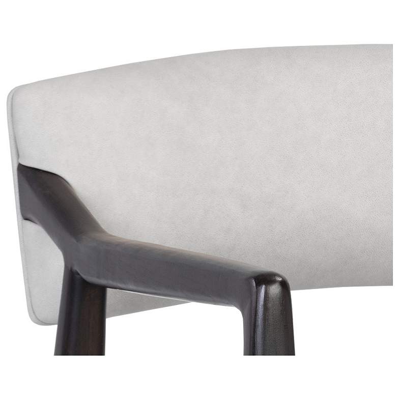 Image 7 Sunpan Keagan Lounge Chair Saloon Light Gray Leather more views