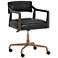 Sunpan Keagan Office Chair Cortina Black Leather