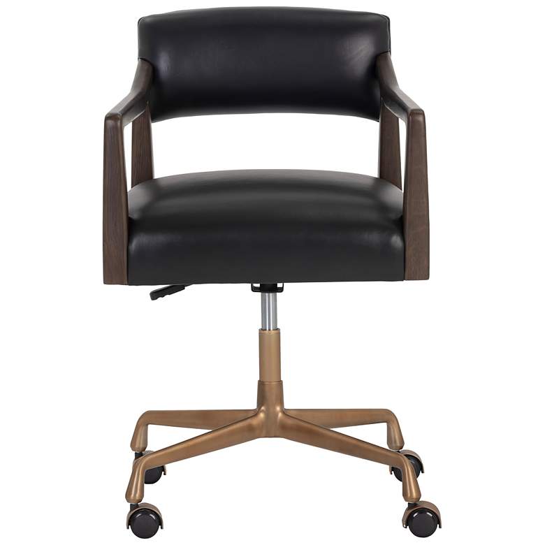 Image 2 Sunpan Keagan Office Chair Cortina Black Leather more views