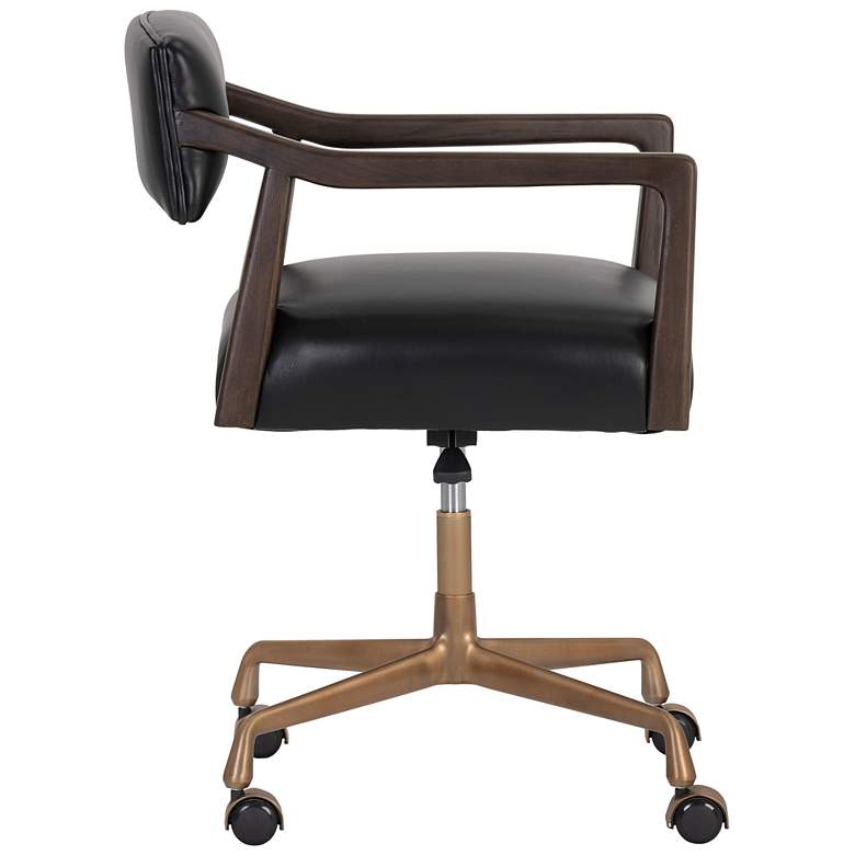 Image 3 Sunpan Keagan Office Chair Cortina Black Leather more views