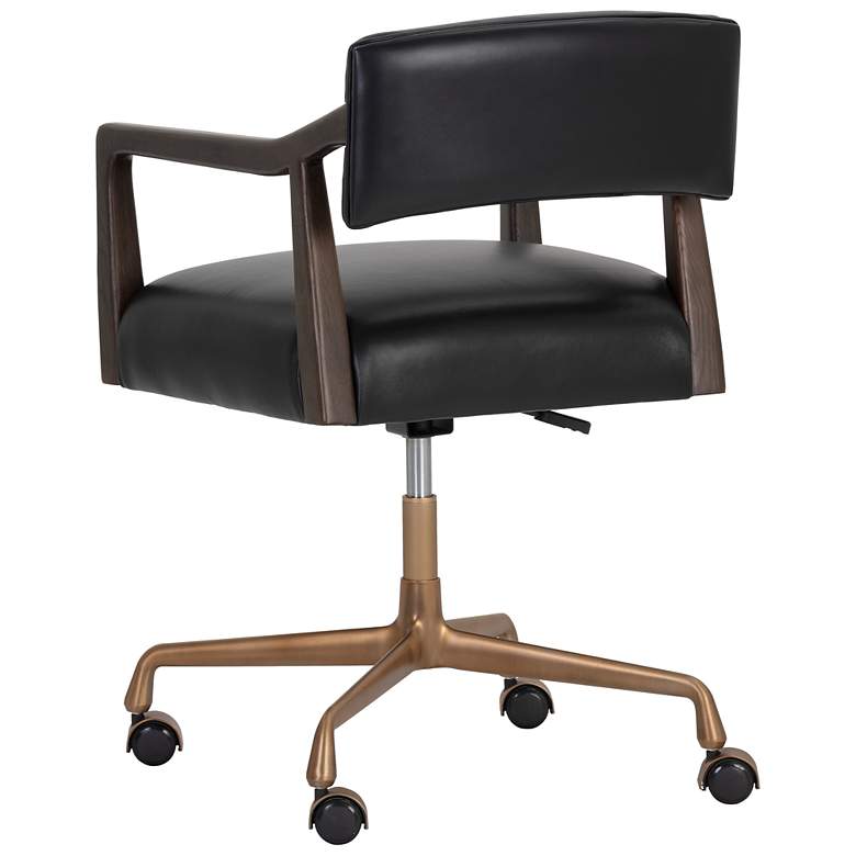Image 4 Sunpan Keagan Office Chair Cortina Black Leather more views