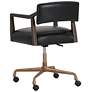 4_Sunpan Keagan Office Chair Cortina Black Leather more views
