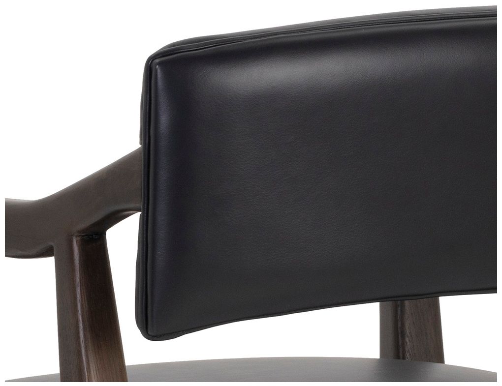 Sunpan Keagan Office Chair Cortina Black Leather