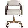 2_Sunpan Keagan Office Chair Saloon Light Gray Leather more views