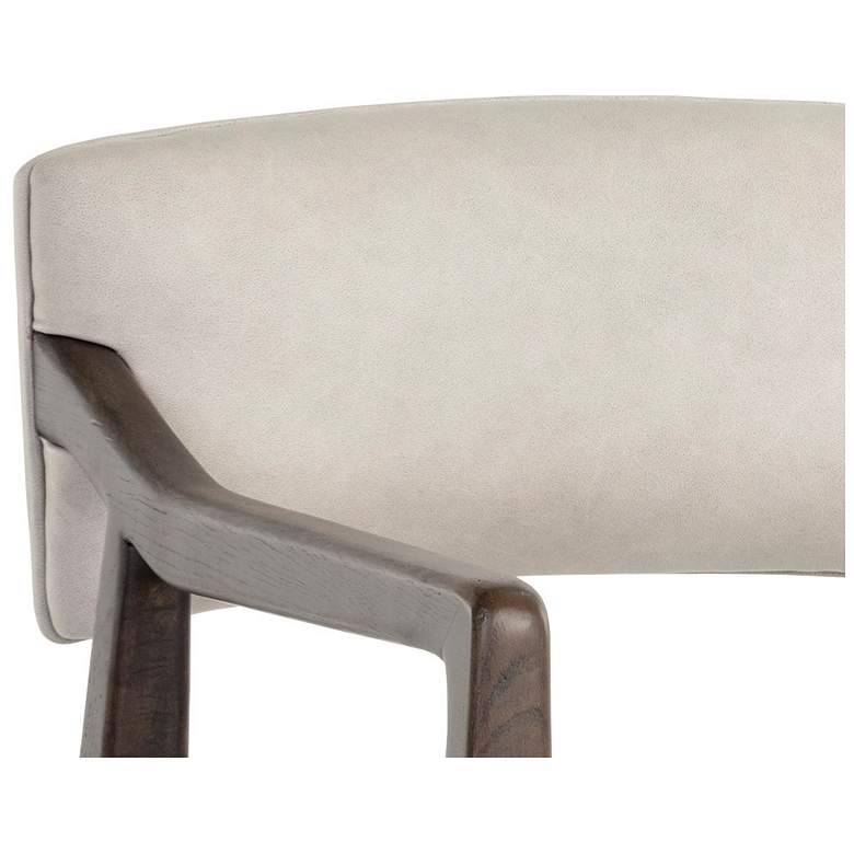 Image 7 Sunpan Keagan Office Chair Saloon Light Gray Leather more views