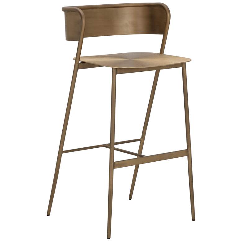 Image 1 Sunpan Keanu Barstool Antique Gold