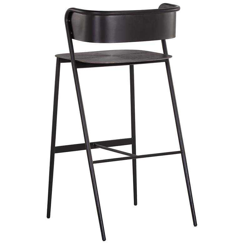 Image 3 Sunpan Keanu Barstool Gunmetal more views