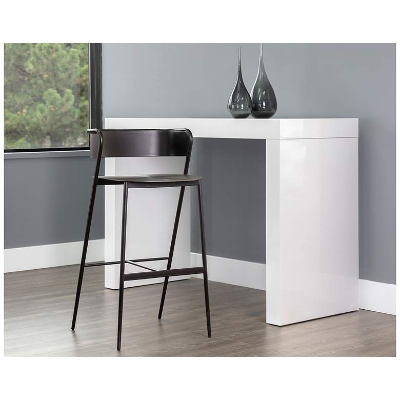Image 5 Sunpan Keanu Barstool Gunmetal more views