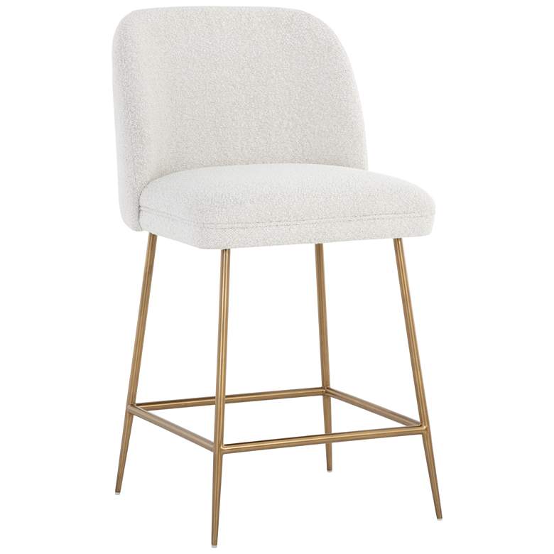 Image 1 Sunpan Kelty Counter Stool Gold Copenhagen White