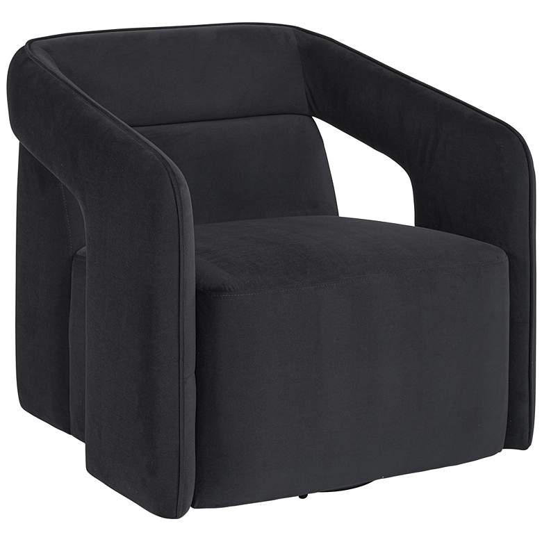 Image 1 Sunpan Kendrick Swivel Lounge Chair Abbington Black