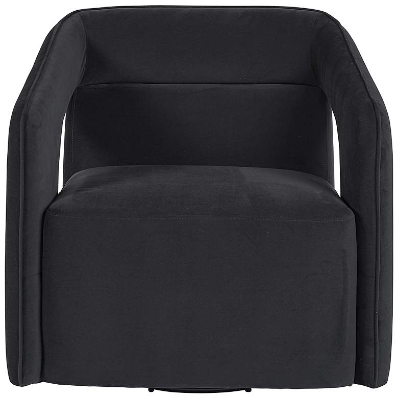 Image 3 Sunpan Kendrick Swivel Lounge Chair Abbington Black more views