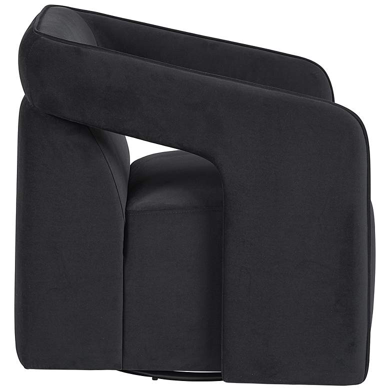 Image 4 Sunpan Kendrick Swivel Lounge Chair Abbington Black more views