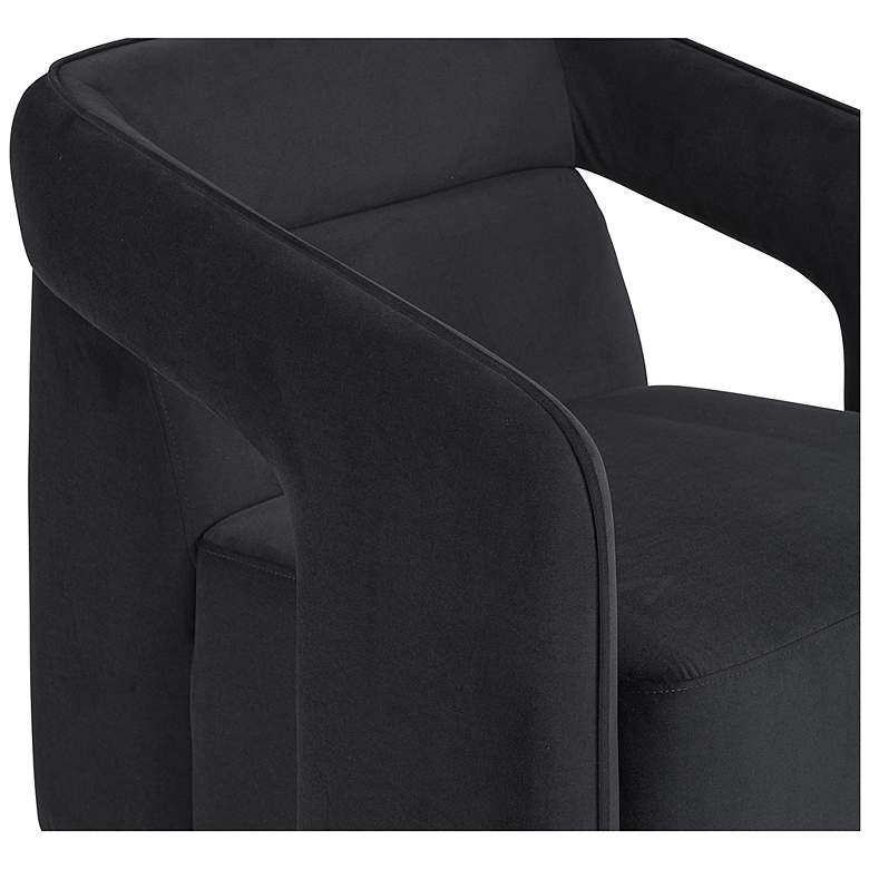 Image 6 Sunpan Kendrick Swivel Lounge Chair Abbington Black more views
