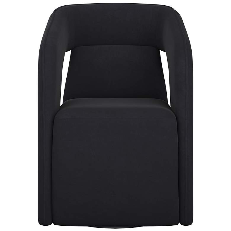 Image 2 Sunpan Kendrick Wheeled Dining Armchair Abbington Black more views