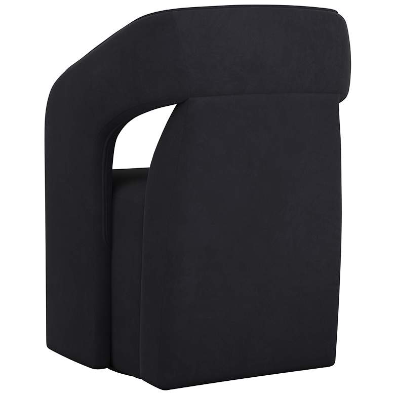 Image 4 Sunpan Kendrick Wheeled Dining Armchair Abbington Black more views