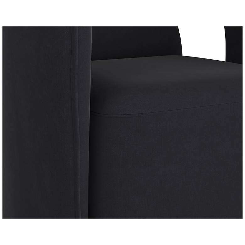 Image 5 Sunpan Kendrick Wheeled Dining Armchair Abbington Black more views