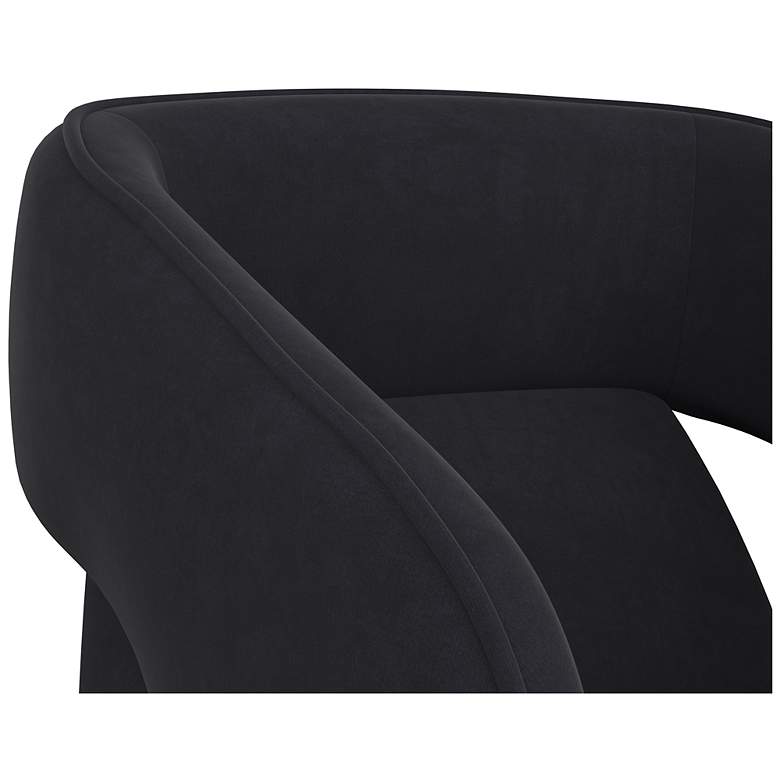 Image 6 Sunpan Kendrick Wheeled Dining Armchair Abbington Black more views