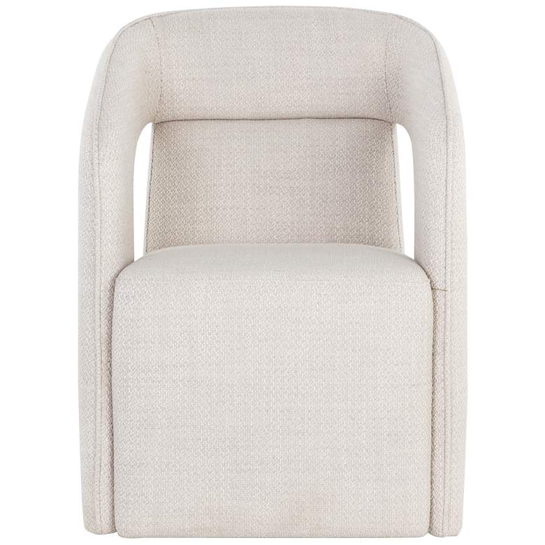 Image 3 Sunpan Kendrick Wheeled Dining Armchair Moto Stucco more views