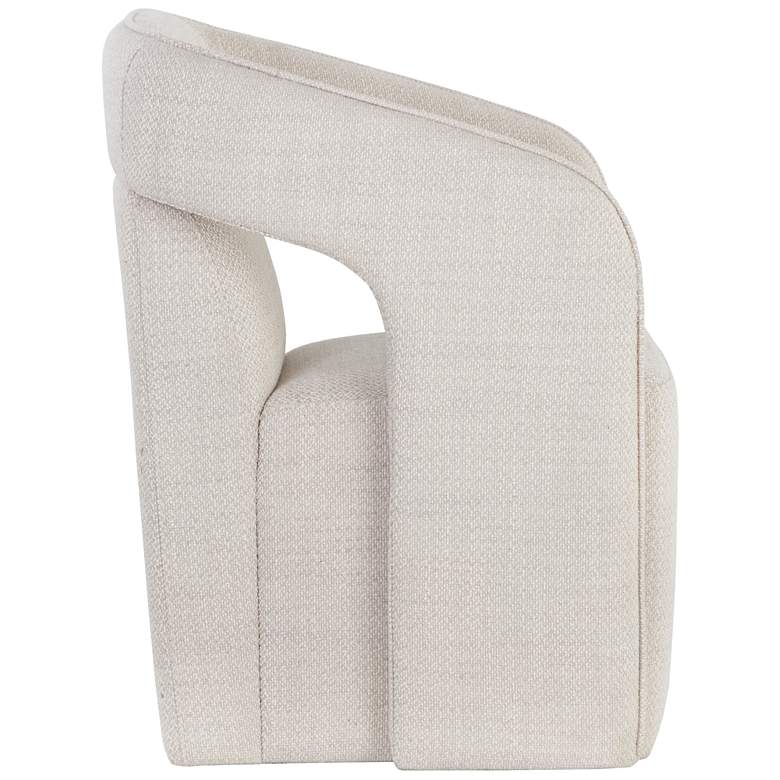 Image 4 Sunpan Kendrick Wheeled Dining Armchair Moto Stucco more views