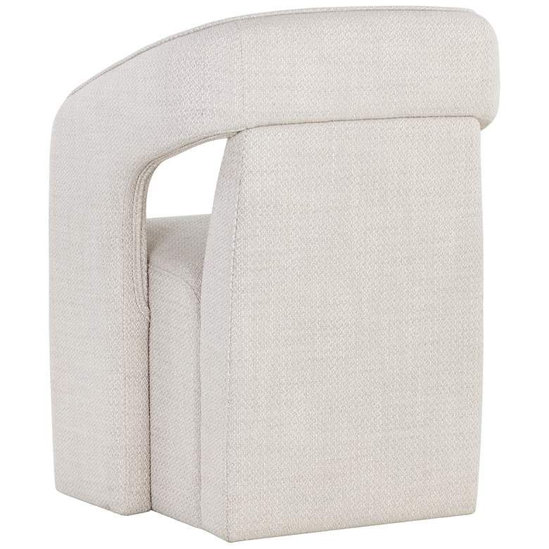 Image 5 Sunpan Kendrick Wheeled Dining Armchair Moto Stucco more views