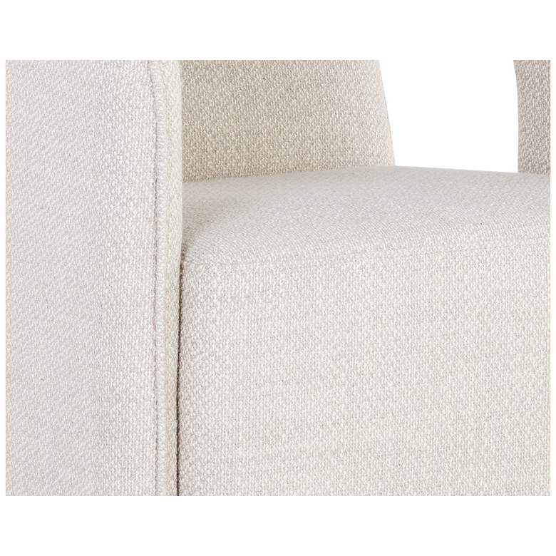 Image 6 Sunpan Kendrick Wheeled Dining Armchair Moto Stucco more views