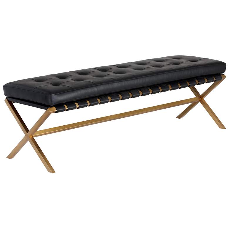 Image 1 Sunpan Kenji Bench Small Gold Bravo Black