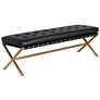 1_Sunpan Kenji Bench Small Gold Bravo Black