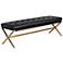 Sunpan Kenji Bench Small Gold Bravo Black