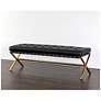 4_Sunpan Kenji Bench Small Gold Bravo Black more views