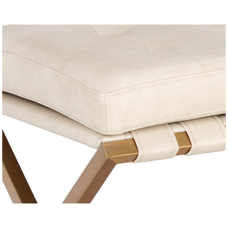 Image 5 Sunpan Kenji Bench Small Gold Bravo Cream more views