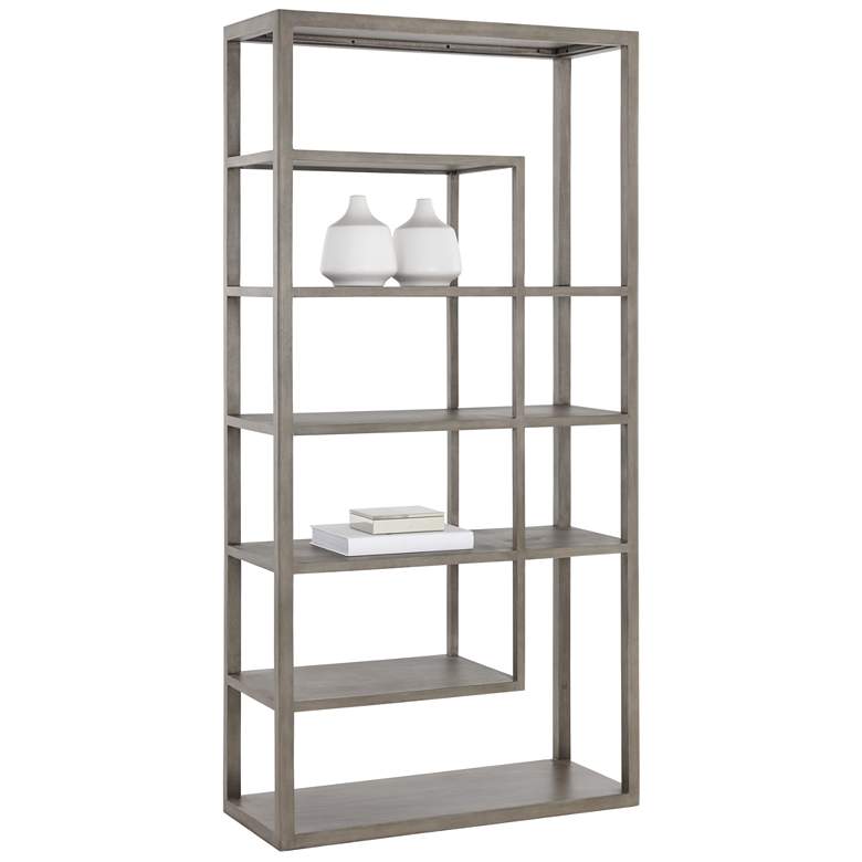 Image 1 Sunpan Kenzie Bookcase Gray
