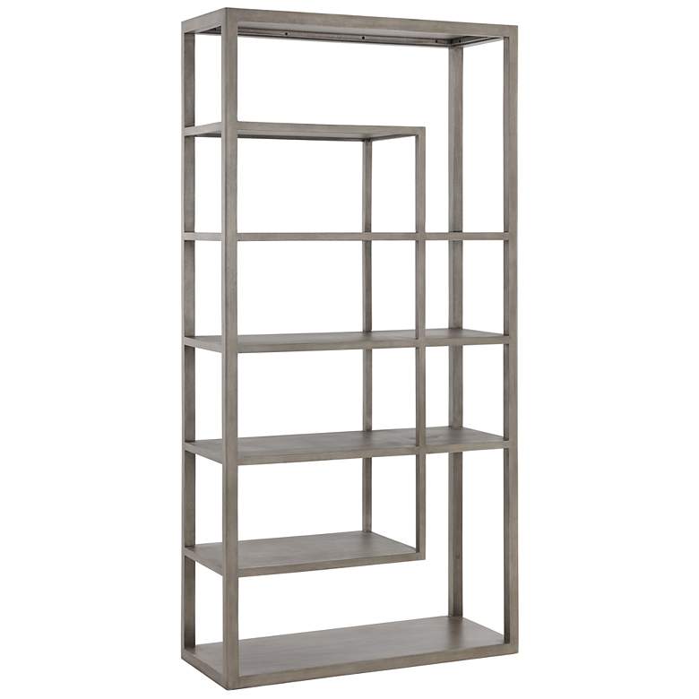 Image 2 Sunpan Kenzie Bookcase Gray more views