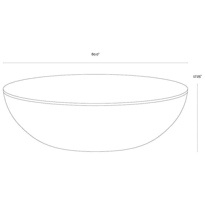 Image 6 Sunpan Kinsley 60" Wide Rustic Modern Mango Wood Large Coffee Table more views
