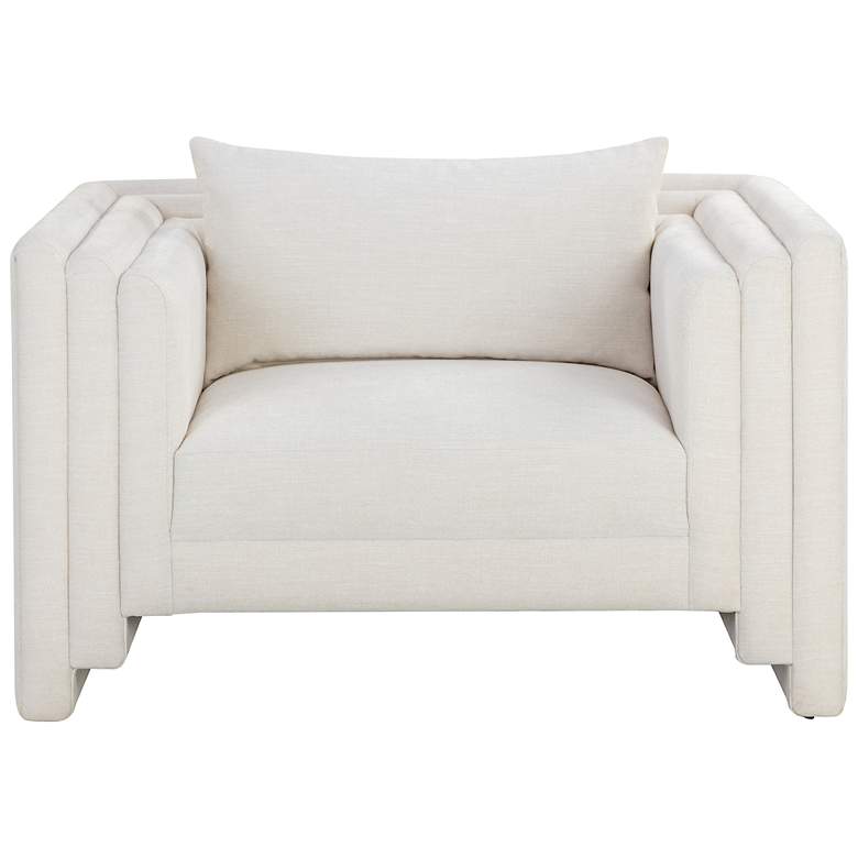 Image 2 Sunpan Kira Armchair Heather Ivory Tweed more views
