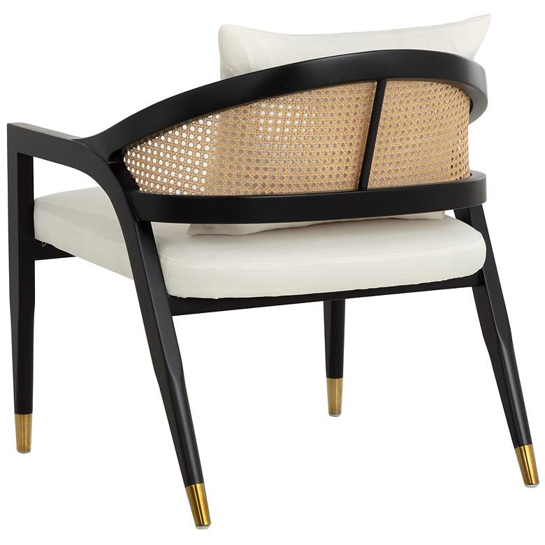Image 4 Sunpan Kirsten Lounge Chair Linoso Ivory more views