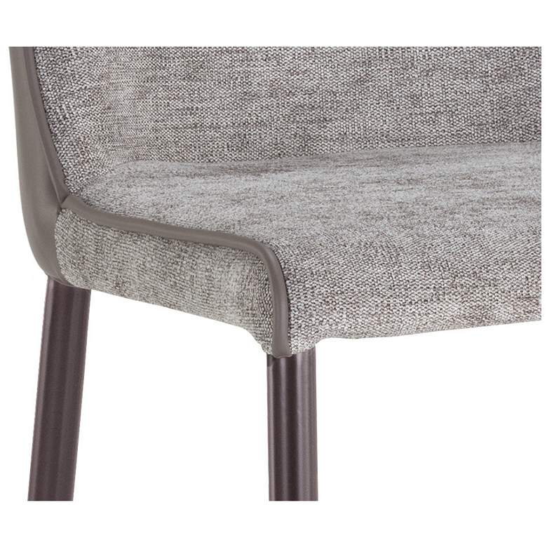 Image 4 Sunpan Klaus 22 1/2" Wide Gunmetal Flint Gray Counter Height Stool more views
